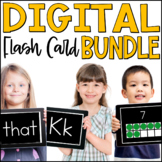 Digital Flash Cards - Sight Words, Alphabet Letters, and Numbers