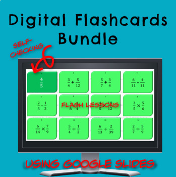 Preview of Math Flash Card Bundle