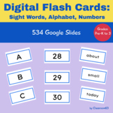 Digital Flashcards:  Alphabet, Numbers, Sight Words, Calen