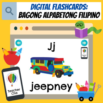 Digital Flashcards: Bagong Alpabetong Filipino (BOOM Cards™ Distance ...