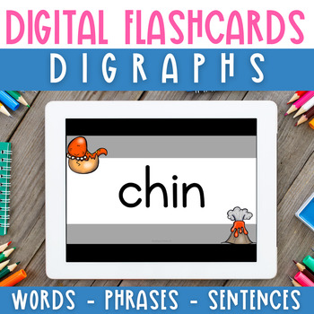 Preview of Digital Flashcards: Digraph Decodable Words