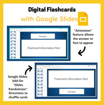 Preview of Digital Flashcards with Google Slides