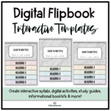 Digital Flipbook Templates - Interactive Notebook Slides |