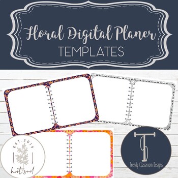 Preview of Digital Floral Journal Templates