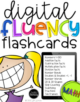 Preview of Digital Fluency Flashcards: Math Edition