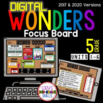 Preview of Digital Focus Board WONDERS Grade 5