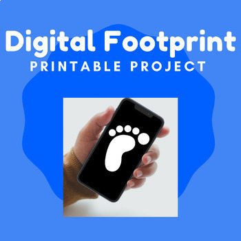 Preview of Digital Footprint - MEDIA LITERACY - Printable Project - Google Format