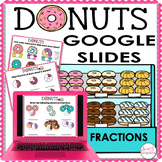 Digital Fraction Activities - Fraction Donuts  Google Slides