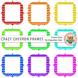 Digital Frames - Crazy Chevron Frames - 9 Frames