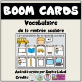 Digital French Boom cards- FRANÇAIS "Vocabulaire de la ren