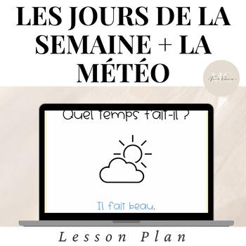 Preview of Digital French Days of the Week + Weather [Les jours de la semaine + La météo]