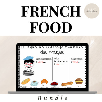 Preview of Digital French Food Bundle Lesson Plans (La nourriture)