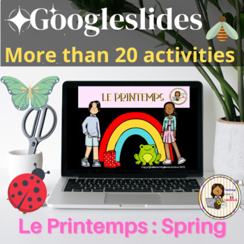 Preview of Digital French Le Printemps / Spring : Reading , Writing , Listening :180 slides