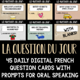 Digital French Questions and Prompts | La Question Du Jour