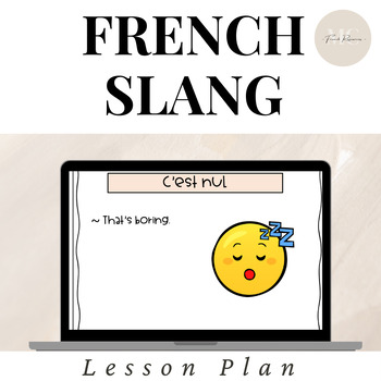 Preview of Digital French Slang Lesson Plan // Le verlan et l'argot
