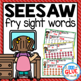 Digital Fry Sight Words for SeeSaw Bundle