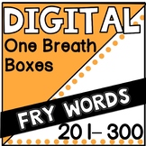 Digital Fry Words 201-300 One Breath Boxes