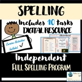 Digital Full Year *Editable Spelling Program with Activities