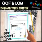 Digital GCF and LCM ⭐ Google Forms Assessments Math ⭐  Gre