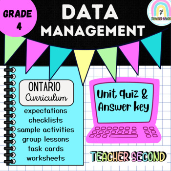 Preview of Digital GRADE 4 Data and Infographic Unit (New Ontario Curriculum)