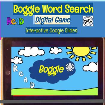 Preview of Digital Game Word Search Game for Spelling , End of Year , Summer School or Fun