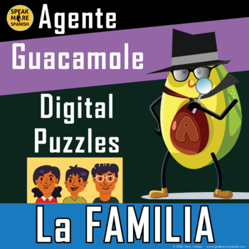 Preview of Spanish Family Vocabulary Digital Games and Activities | Vocabulario La Familia