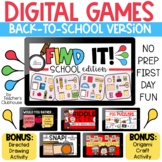 First Day of School Games | Digital Games for Beginning of
