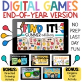 Digital Games for End of Year Activities