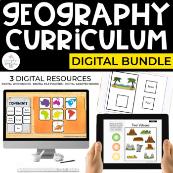 Preview of Digital Geography Curriculum for Special Education (Digital Geography Bundle)