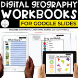 Digital Geography Workbooks for Special Ed | Google Slides™