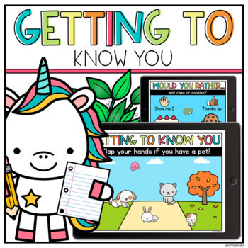 Preview of Digital Getting to Know You & Would you Rather | Back to School Activity Google 