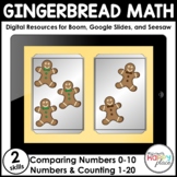 Digital Gingerbread Math: Counting & Comparing Numbers - S