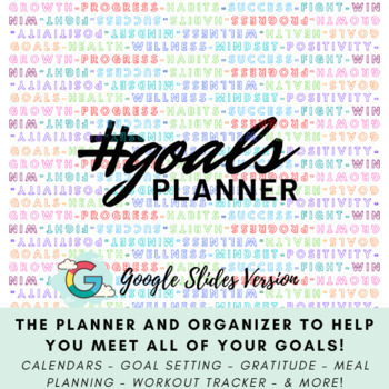 Preview of Digital Goals Planner 2021-2022 (May-July; Goal Setting, Habit Tracker) - Google