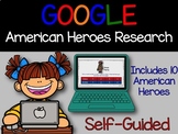 Google Classroom Digital American Heroes Biography Researc