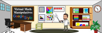 Preview of Digital Google Apps Math Manipulatives (Online Learning)