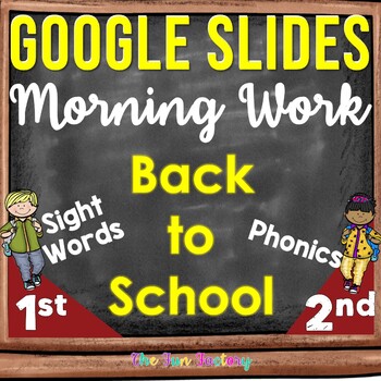 Preview of Digital Google Classroom™ 1st Grade Morning Work | September | Distance Learning