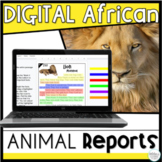 Digital Google Classroom African Animal Research Project