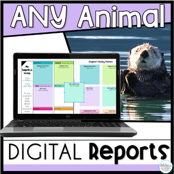 Preview of Digital Google Classroom Animal Research Report