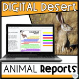 Digital Google Classroom Desert Animal Research Project
