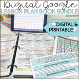 Digital Google Lesson Plan Book Bundle