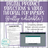 Digital Google™ Product Directions & Video Tutorial for Bu