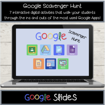 Preview of Digital Google "Scavenger Hunt": Teach your students about Google Apps!