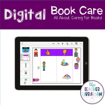 Preview of Digital Google Slides Book Care Activity *Distant Learning*