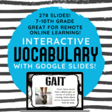 Digital Google Slides Interactive Vocabulary Lessons for a