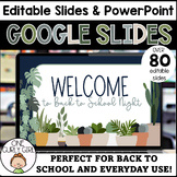 Digital Google Slides Templates House Plant Theme