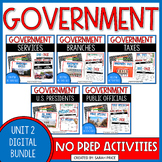 Digital Government Bundle Branches of Government Taxes Ser