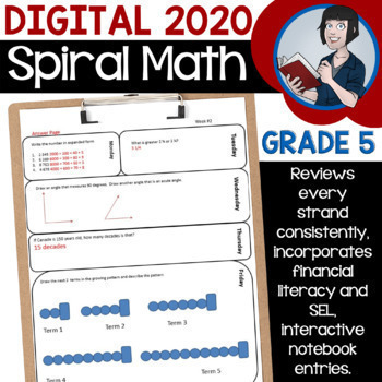 Preview of Digital Grade 5 Spiral Math (New Ontario Math Curriculum)