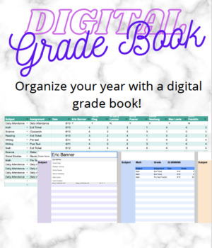 Preview of Digital Grade Book on Google Sheets 