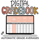 Digital Gradebook Google Sheets | Automatic Mark Calculati