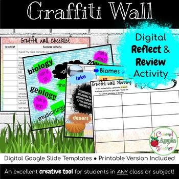 Preview of Digital Graffiti Wall: A Reflect & Review Activity